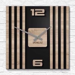Luxury Wooden Clock - Slats | Oak Sonoma