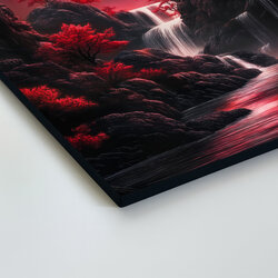 Japanese Wall Art - Red Moon