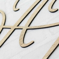 Large Wall Art for Bedroom - Infinity Love | Oak Sonoma