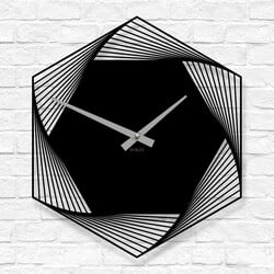 Modern Wall Clock - Elegance | Black
