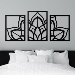 Multi-Part Wooden Mandala - Wealth | Black