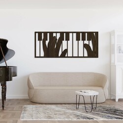 Affordable Wooden Wall Art - Piano | Wenge