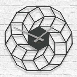 Large Modern Wall Clock - Vortexa | Anthracite Gray