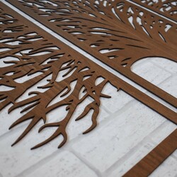 3-Piece Tree of Life Picture - Tiferet | Walnut