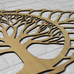Wooden Decoration - Symbol of Life | Gold Craft Oak
