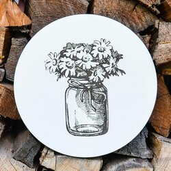 Wooden Picture for the Kitchen - Flowers