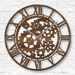 Industrial Wall Clock - Technician | Walnut