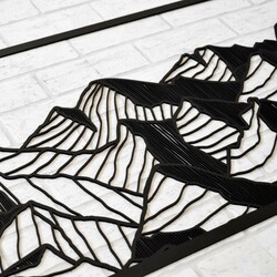 Modern Wall Art - Mountains | Black