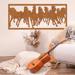Fa falikép - Vágtató lovak | Cseresznye
