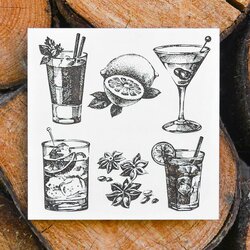 Affordable Wooden Picture for the Kitchen - Drinks | White