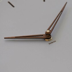 Minimalist Wooden Wall Clock | Silver