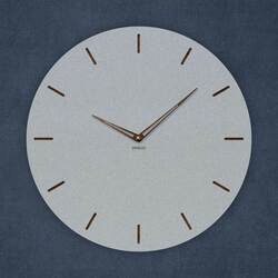 Minimalist Wooden Wall Clock | Silver