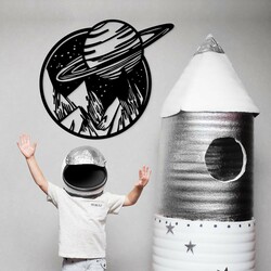 Wall Art for Children's Room - Universe | Black