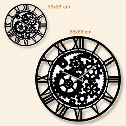 Industrial Wall Clock - Technician | Black