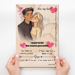 Fa falikép szerelmi vallomással – For My Love