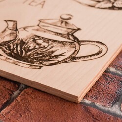 Vintage Kitchen Picture - Tea | Beech plywood