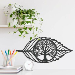 Wooden Decoration - Symbol of Life | Anthracite Gray