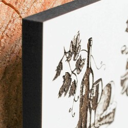 Wooden Wall Art - Mulled Wine | White