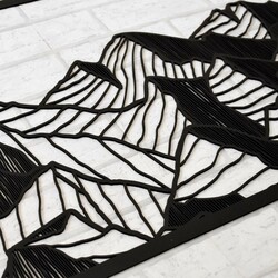 Modern Wall Art - Mountains | Black