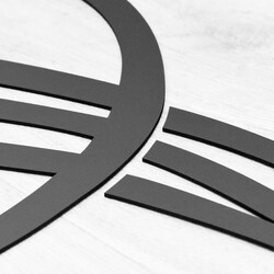 Large Wall Art for Bedroom - Infinity Love | Anthracite Gray