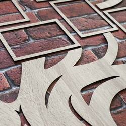 Wooden Family Tree with Photo Frames - Oak | Oak Sonoma