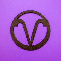 Fa dekoráció - Kos csillagjegy | Wenge