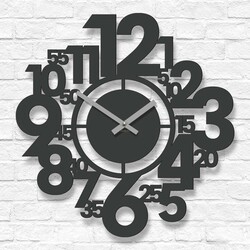 Stílusos mutatós falióra - Heures | Antracitszürke