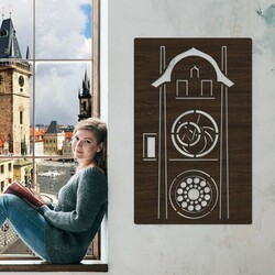 Wooden Picture - Astronomical Clock, Prague | Wenge