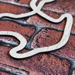 Minimalista fa világtérkép | Sonoma Tölgy