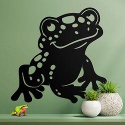 Wooden Children's Wall Art - Frog | Black