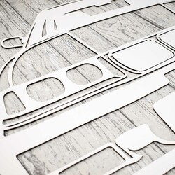 Fa falikép - BMW E36 | Fehér