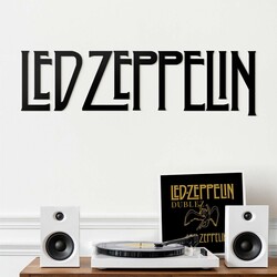 Wooden Picture - Led Zeppelin Logo | Black