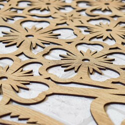 Decorative Sticker Made from Wood - Bouquet | Gold Craft Oak