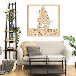 Wooden Wall Art - Sailboat | Maple