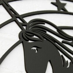 Wall Sticker with a children's motif - Unicorn | Black