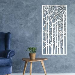 Decorative Wood Panel - Forest | White