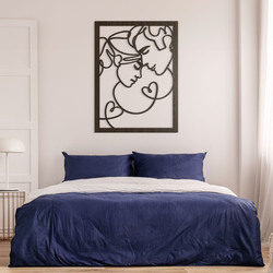 Gift for Newlyweds - Wooden Wall Art of Love | Wenge