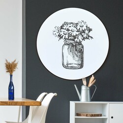 Wooden Picture for the Kitchen - Flowers