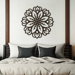 Wooden Picture of Mandala - Glow | Wenge
