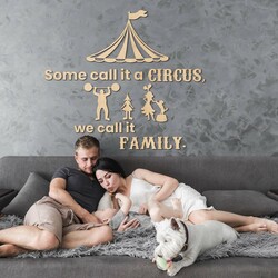 Wooden Quote on the Wall - Family Circus | Maple
