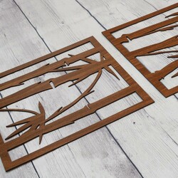 3 részes falikép a nappaliba - Bambuszok | Dió