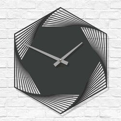 Modern Wall Clock - Elegance | Anthracite Gray
