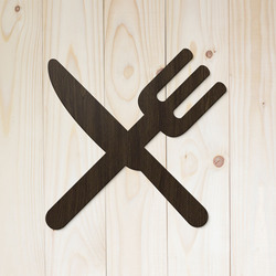 Wooden Door Sign - Dining Room | Wenge