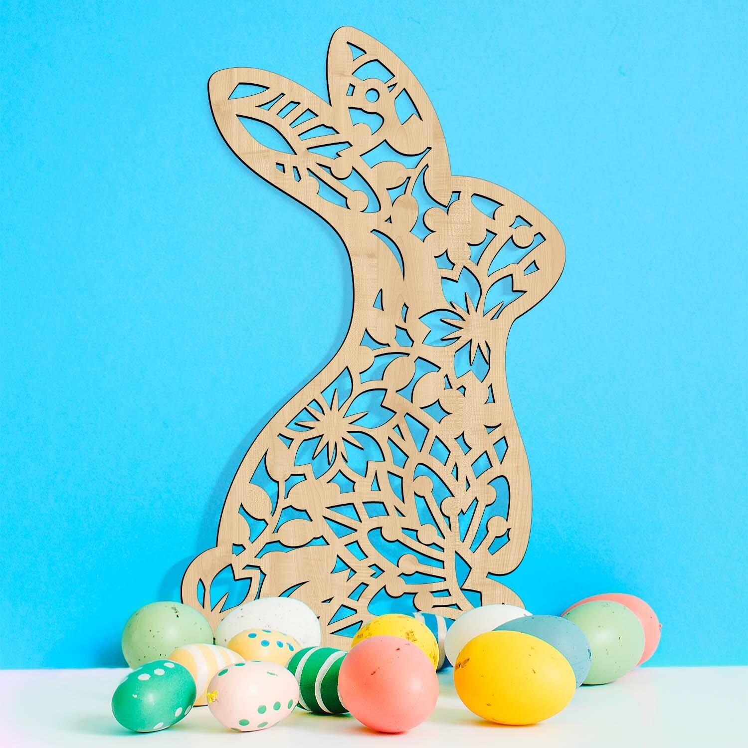 Velikonoční zajíc - Dřevěná dekorace