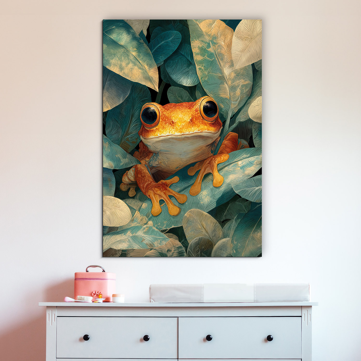 Hravý obraz pre deti - Žabka v džungli