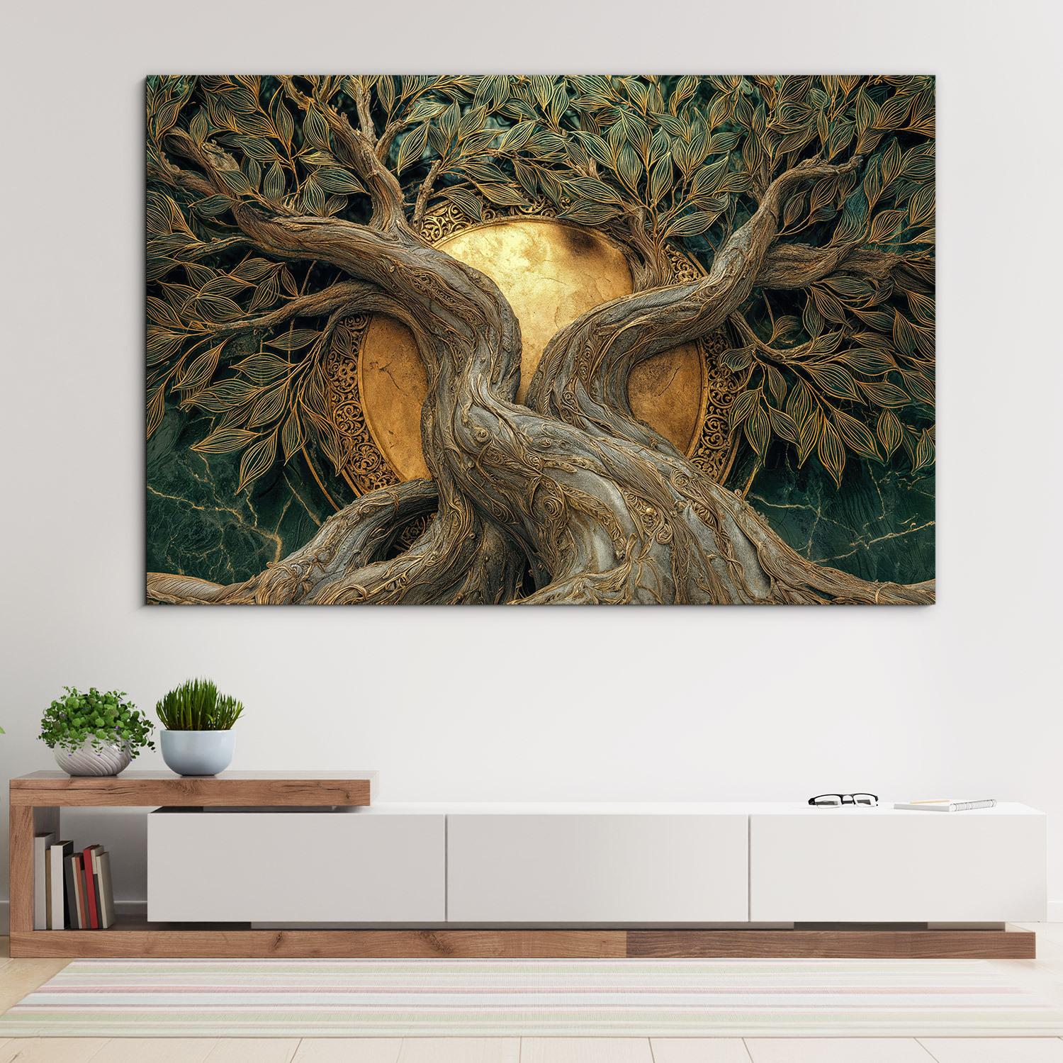 Tablou din lemn - Copacul soarelui