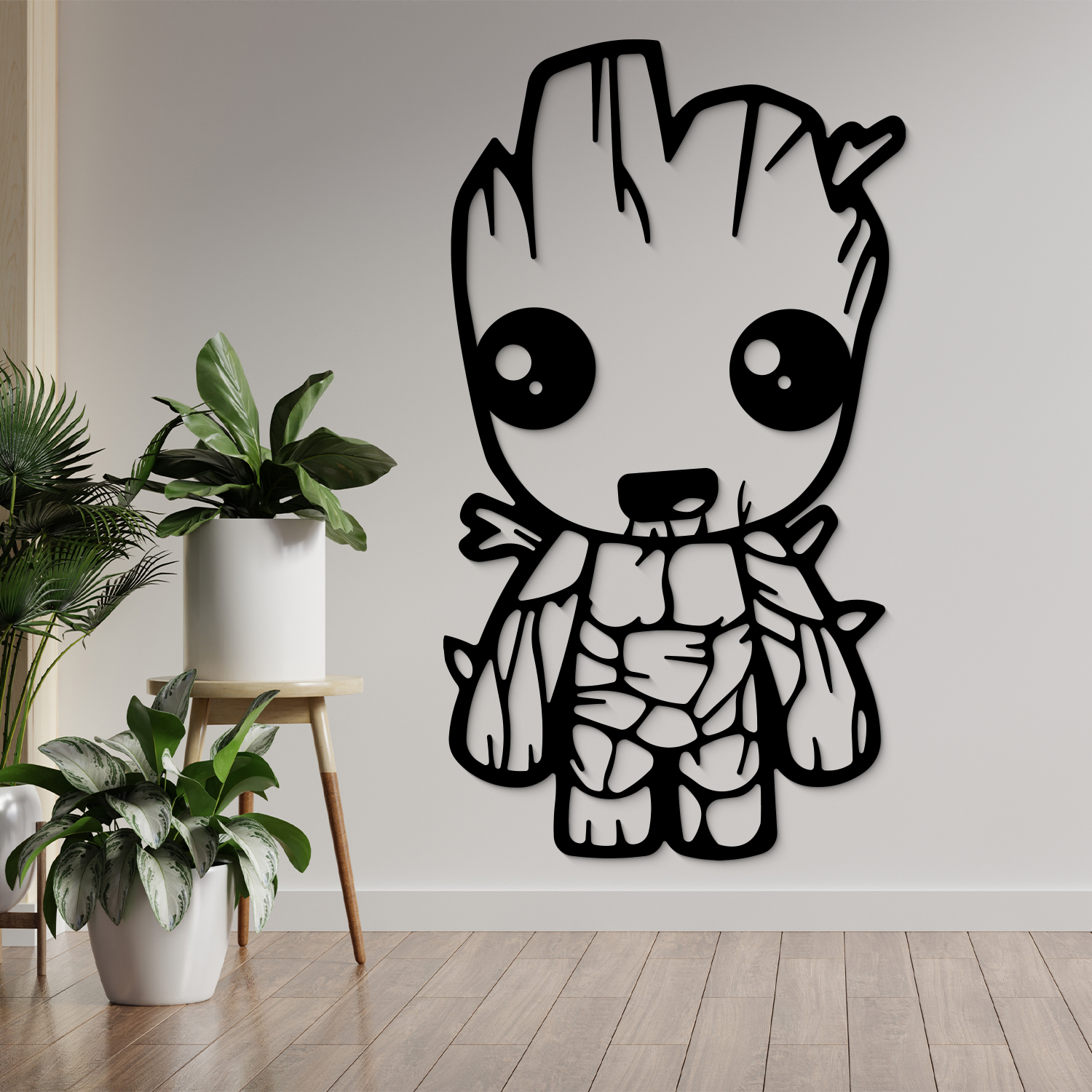 Drevený obraz - Baby Groot
