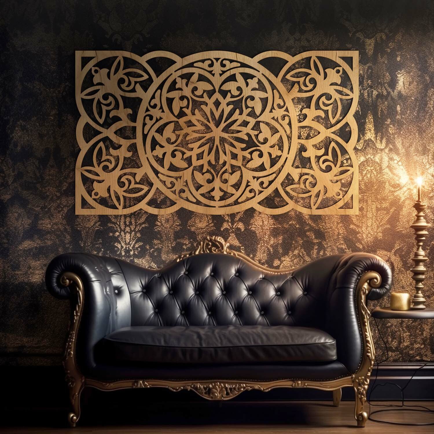 Luxusný obraz do obývačky - Panel, Dub zlatý