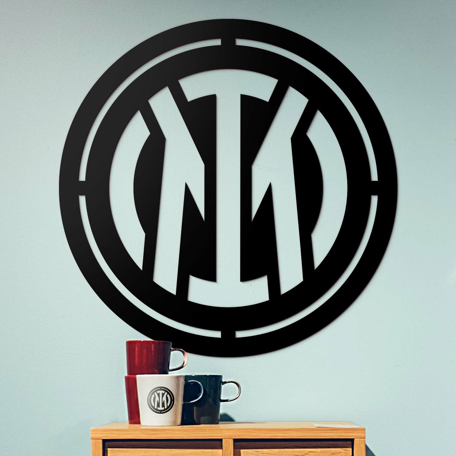 Futbalový darček - Logo Inter Milan, Čierna