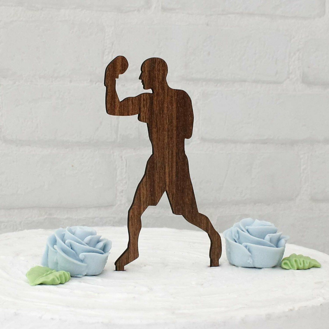 Dřevěná postavička do dortu - Boxer